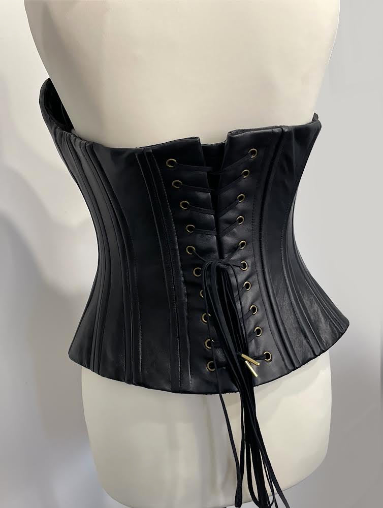 Structured Leather Underbust Corset